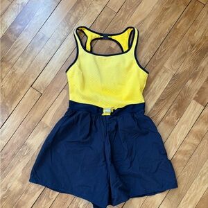 Vintage Christina ColourBlock Romper - Size XS/S